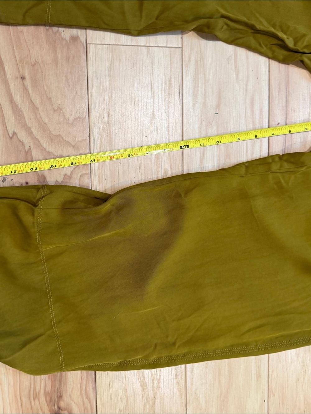 Zara Women’s Large Mustard Satin Wide Leg Pull On Pants Elastic Waist Pockets - Picture 8 of 9